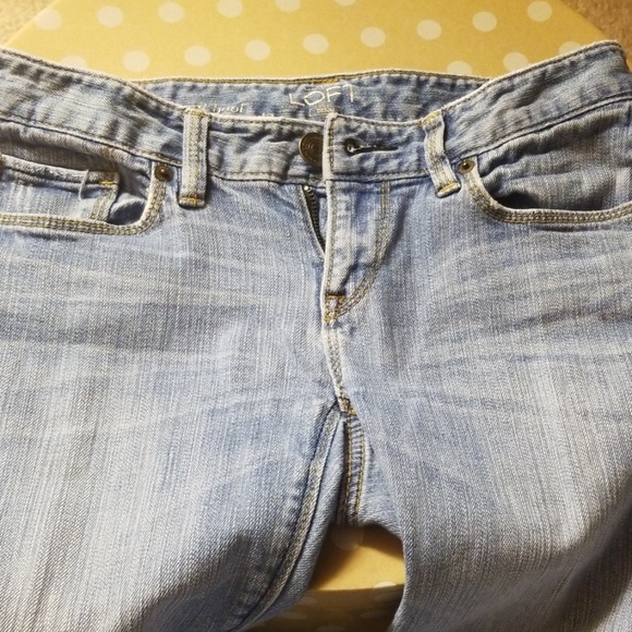 Ann Taylor LOFT Slim Boot Cut Jeans Women's Size 0 - Picture 2 of 7